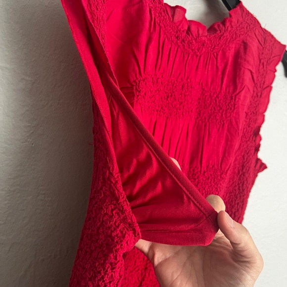 NWT BY ANTHROPOLOGIE RUFFLE-TRIM TEXTURED MINI DRESS Size Small - Picture 16 of 16